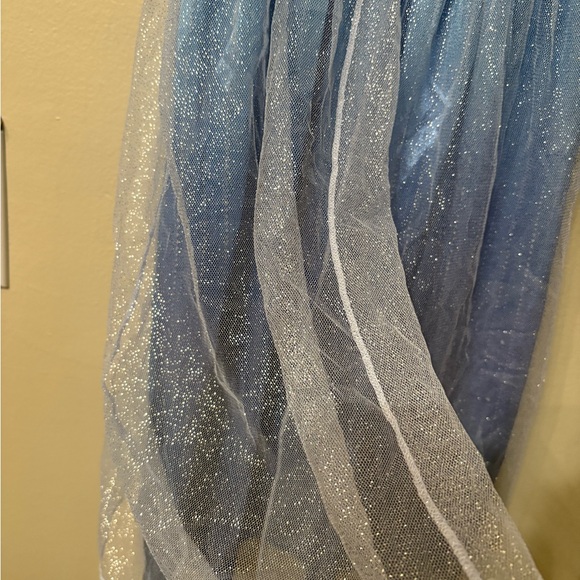 Disney Frozen II Elsa Nightgown | Blue Sparkle Sleep Dress (5T) - Picture 2 of 9